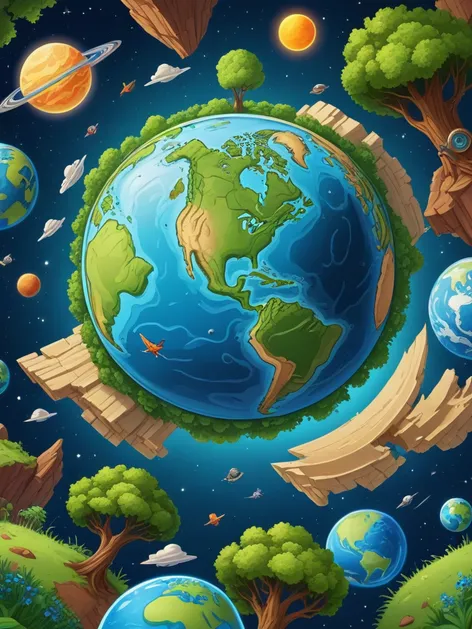 cartoon earth