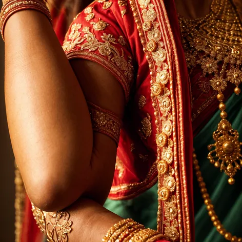 Indian bride armpit