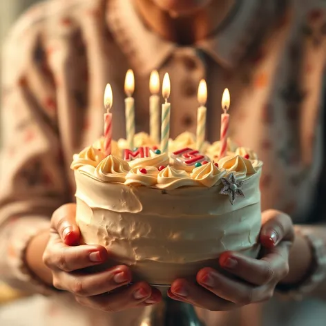 old lady birthday cake