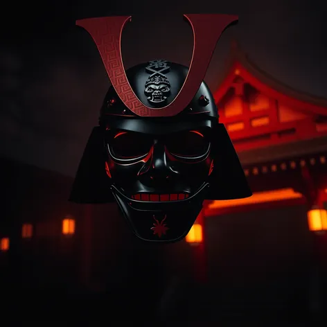 black samurai mask