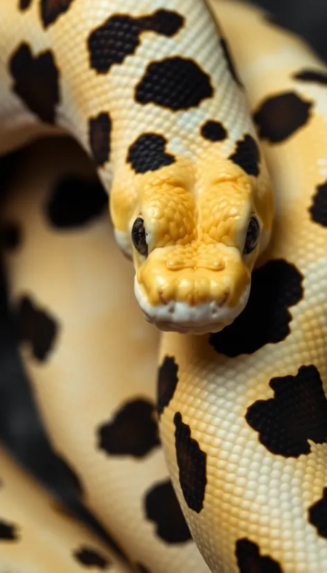 black spots on albino