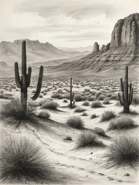 desert drawing