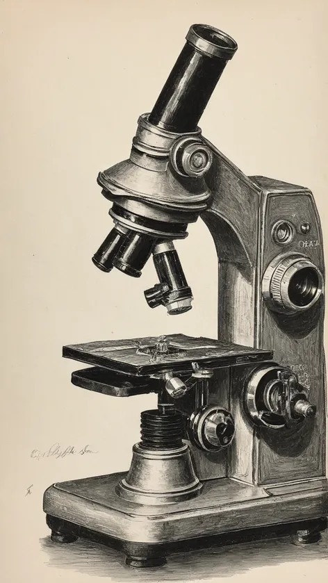 microscope drawing