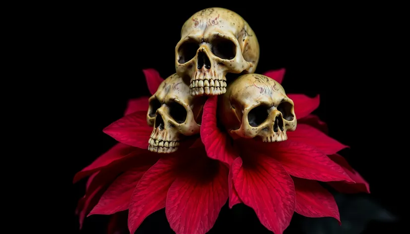 skull flowers