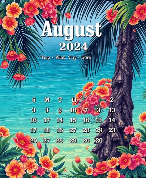 printable calendar august 2024