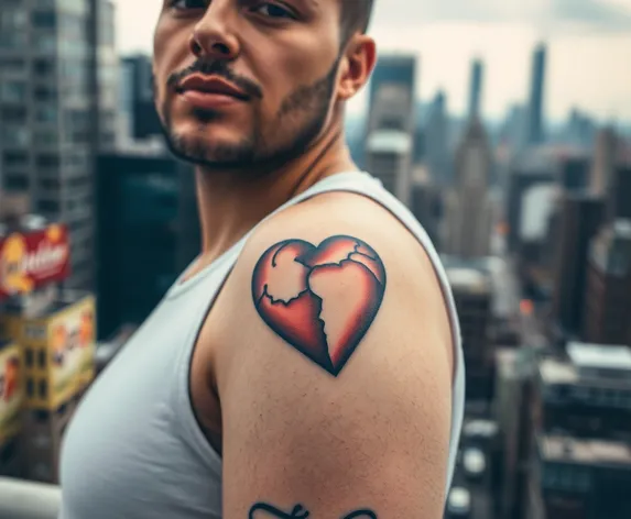 name with heart tattoo