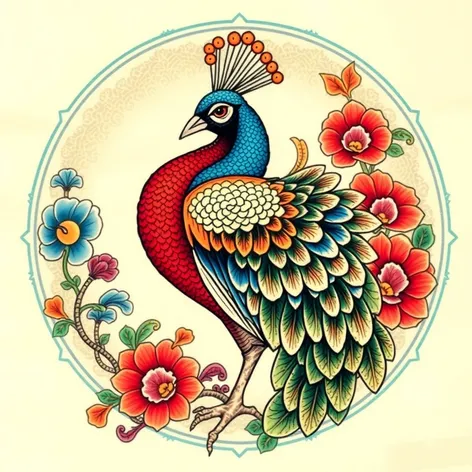 peafowl tattoo