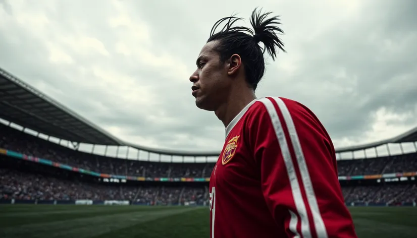 Sad ronaldinho in Stadium