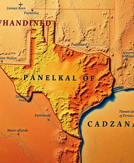 map of panhandle of