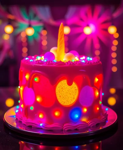 neon cake