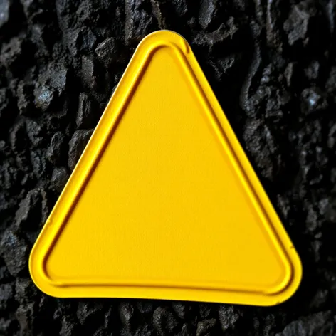 yellow warning triangle sticker