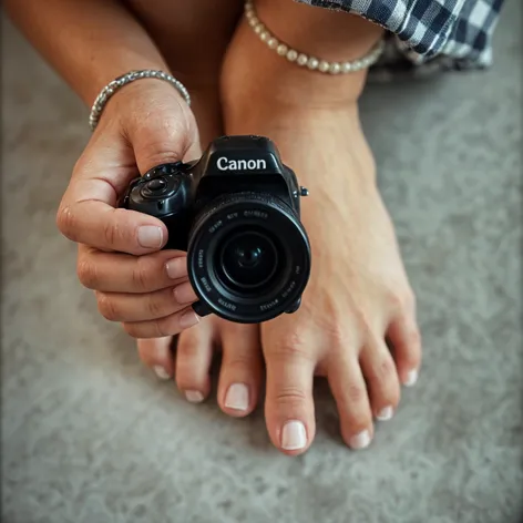 Girl feet, white young