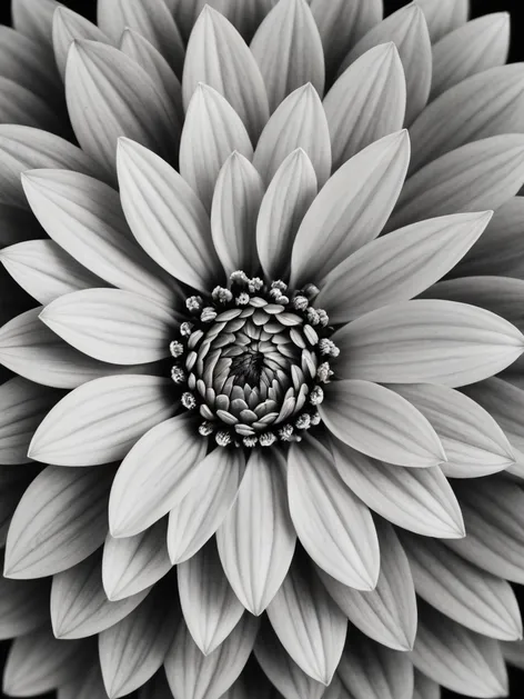 flower black and white