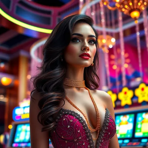 beautiful casino girl png