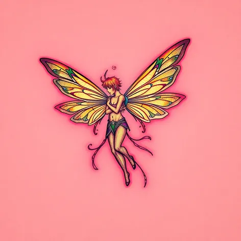 male fairy tattoo