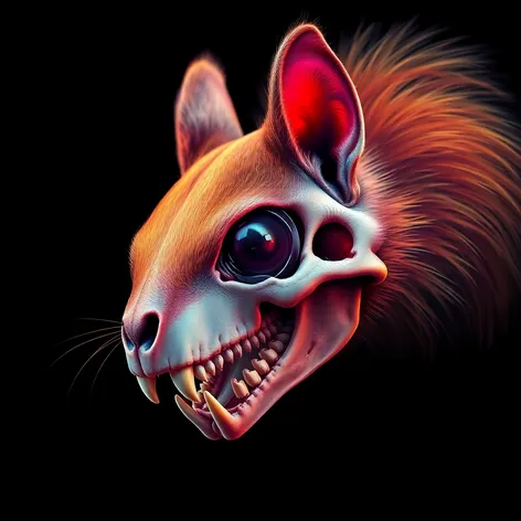 skull of squirrel