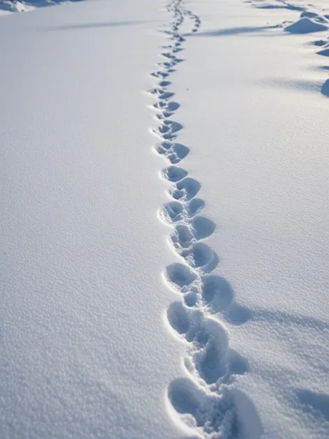 deer tracks in snow