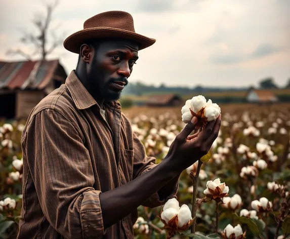 black guy picking cotton