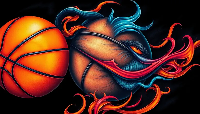 tattoo of a basketball