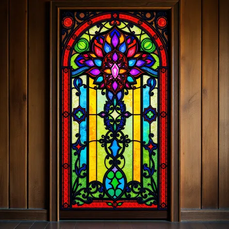 stained glass external door