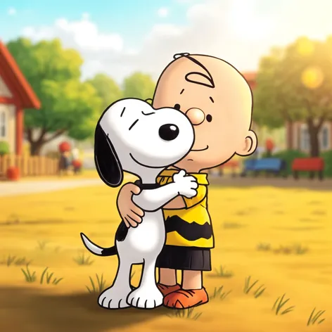 snoopy and Charlie brown