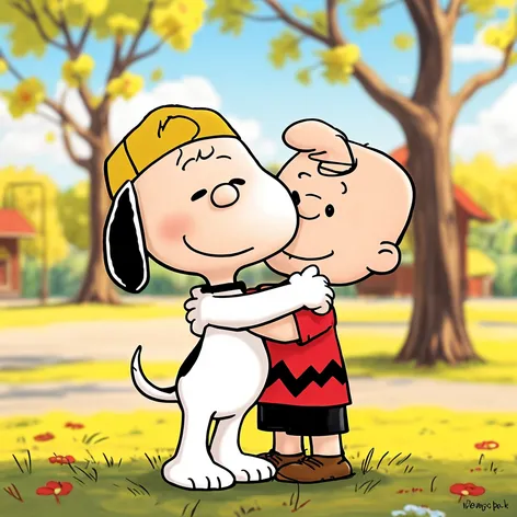 snoopy and Charlie brown