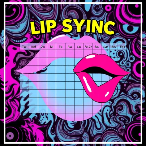 lip sync chart