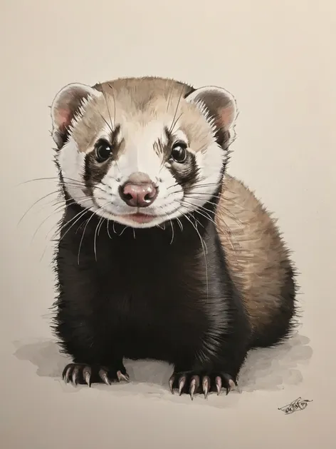 ferret drawing