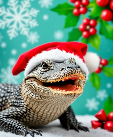 alligator santa hat