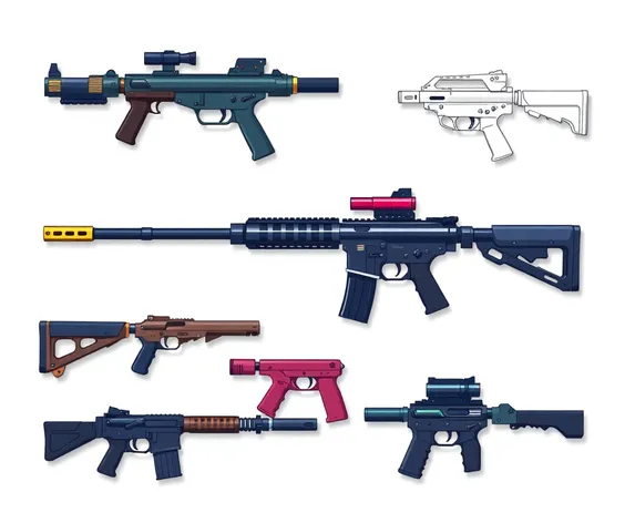 modern gun weapon icons