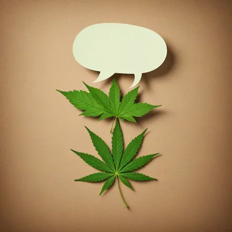 A talking weed leaf