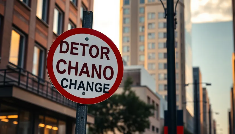 detour change sign