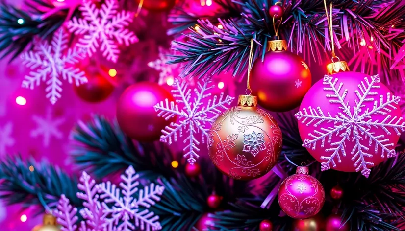 pink christmas wallpaper