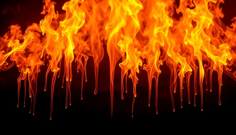 dripping fire texture transparent