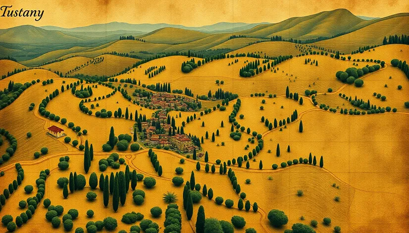 tuscany italy map