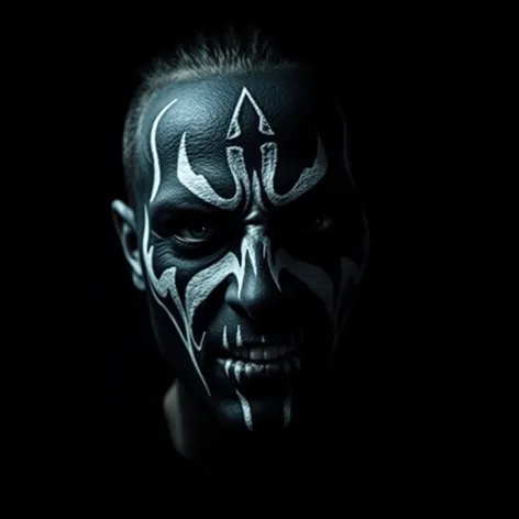 black metal face paint