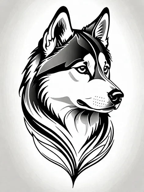 husky tattoo