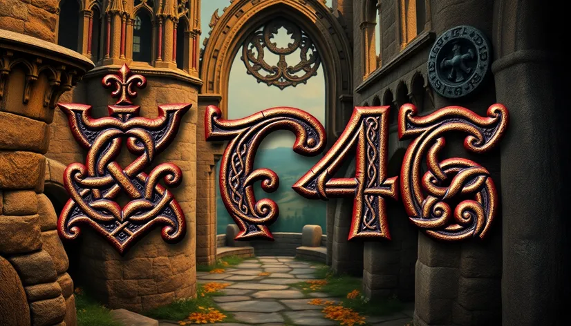 celtic fonts numbers